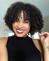 Peruca Lace Humana cacheada afro - Zuri